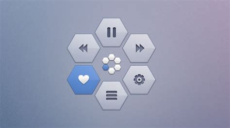 Free Hexagon Icon Sets Photoshop Files