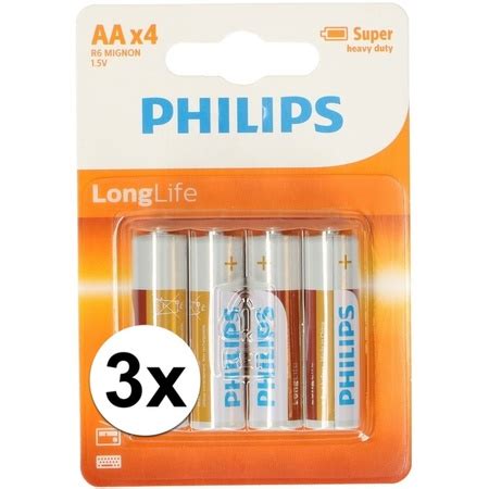 Philips 12 Stuks AA Batterijen Action Products Primodo Warenhuis