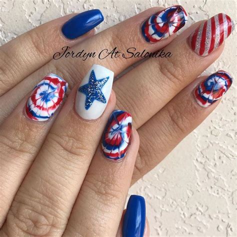 30 Fun Easy Nail Designs To Celebrate Labor Day Unhas