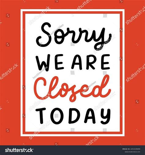 closed today logo store stock vector royalty