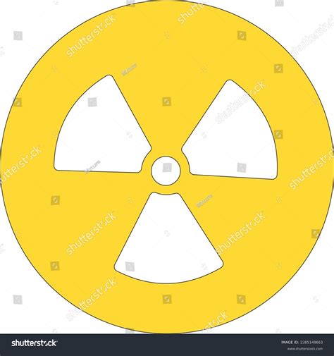 Radiation Hazard Sign Vector Illustration Royalty Free Stock Vector