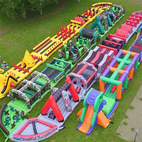 giant inflatable obstacle course 200m Supplier China