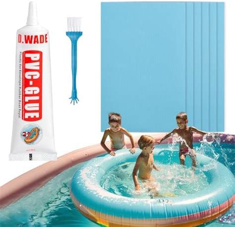 COZCLAM Kit Reparation Piscine Kit Reparation Spa Gonflable Avec 6