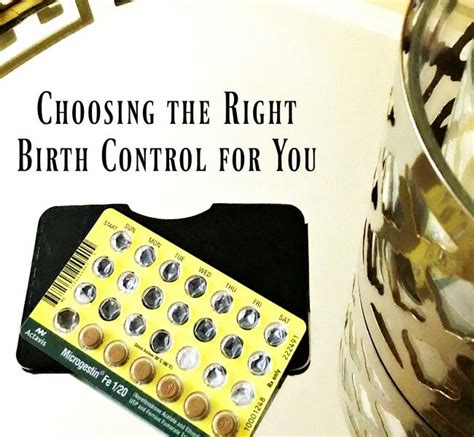 How To Choose The Right Birth Control