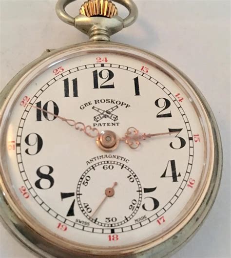 Antique Swiss Made Pocket Watch Signed Roskopf At 1stDibs