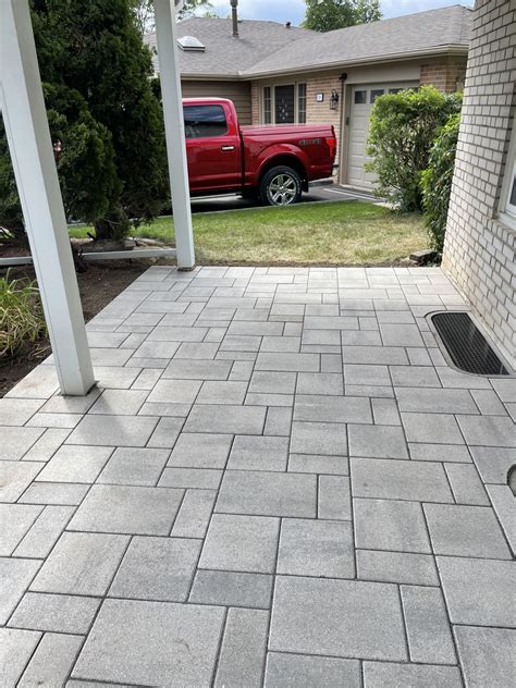 Schomberg Interlocking Services Backyard Driveway Interlock