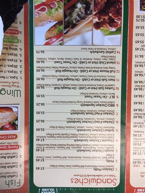 Menu At Burger Island Restaurant Garland W Buckingham Rd