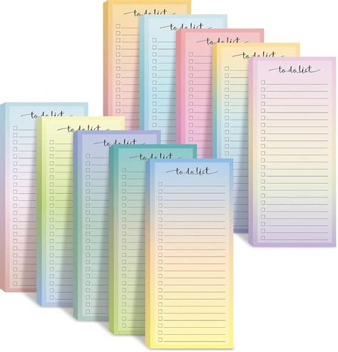 Amazon Censen 10 Pack 500 Sheets To Do List Notes Daily Checklist