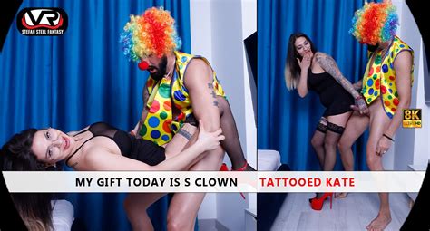 My Gift Today Is A Clown Tattooed Kate VR Porn Video VRPorn
