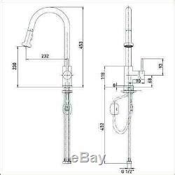 Bristan Apr Pullsnk C Apricot Sink Mixer Tap With Pull Out Pull Out