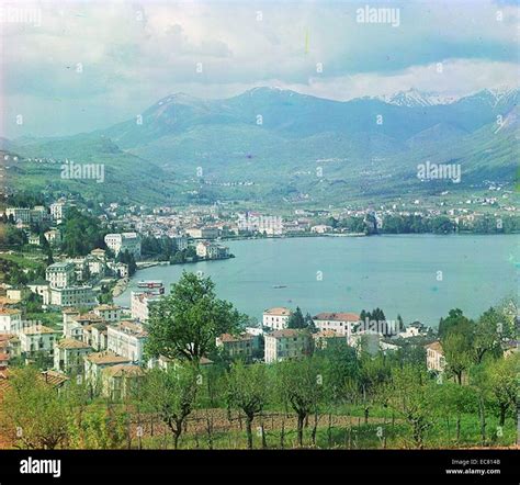 Photograph of Lugano Prokudin. Photographed by Sergei Mikhailovich ...