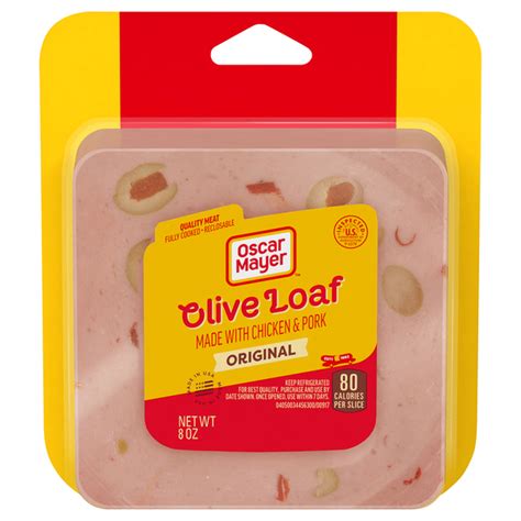 Oscar Mayer Olive And Meat Loaf Deli Sandwich Lunch Meat 8 Oz Delivery