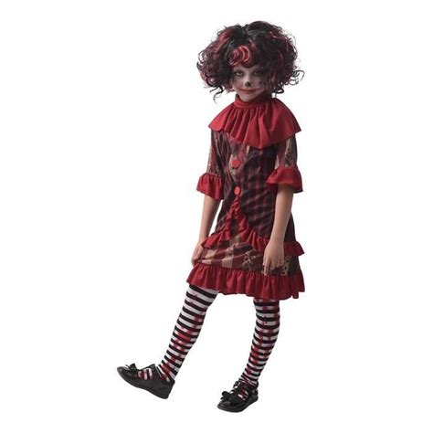 DÉGUISEMENT CLOWN TUEUR DIABOLIQUE FILLE CLOWN Cdiscount Jeux Jouets