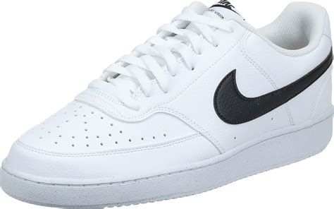 Nike Zapatillas Bajas Court Vision Para Hombre Blanco Negro Blanco