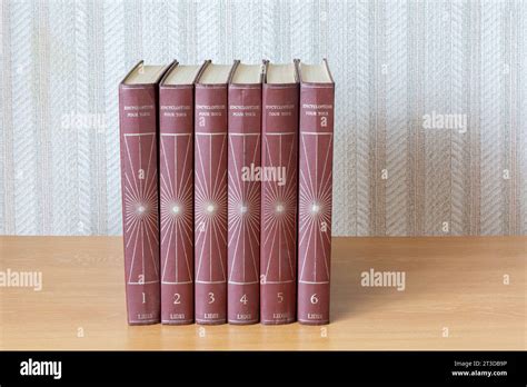Old Encyclopedias From The 70s Stock Photo Alamy