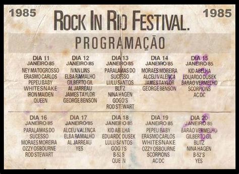 DALVA DAY: * 2015 - HISTORICO DO ROCK RIO DE 1985