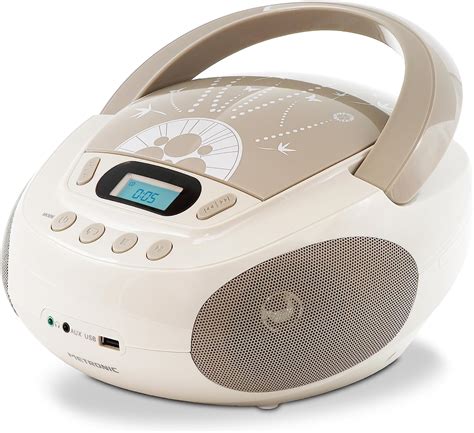 Metronic 477109 Radio Lecteur CD MP3 Portable Pop Pink Avec Port