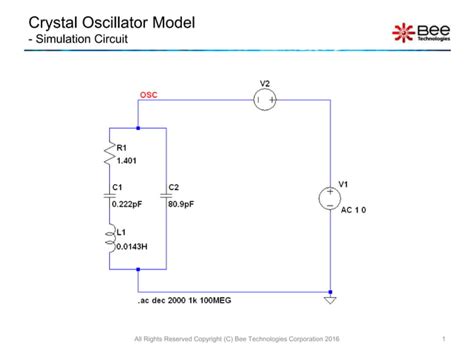 Crystal Oscillator Model Using LTspice PPT