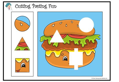 Cutting And Pasting Shapes Worksheet 2 Kidzezone