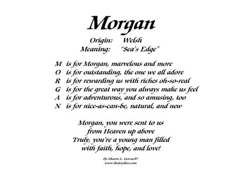 Meaning Of Morgan LindseyBoo