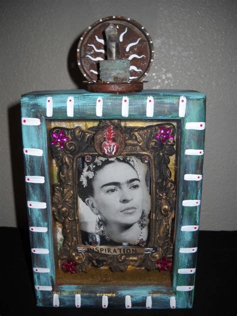 Inspiration Frida Kahlo 8 X 10 Assemblage Shadow Box Shadow Box