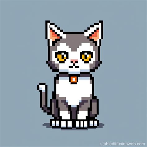 Cat Walking Animation for Pixel-Art Game | Stable Diffusion Online