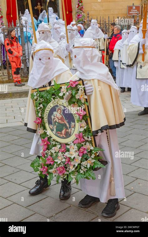 Italy Sicily Enna Good Friday Procession Stock Photo Alamy