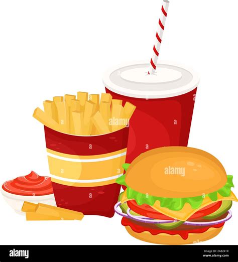 Hamburger And Fries Clip Art