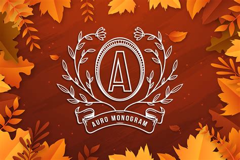 Auro Monogram Font By Abodaniel Creative Fabrica