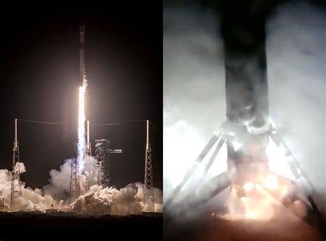 History Making Spacex Falcon 9 Booster Mostly