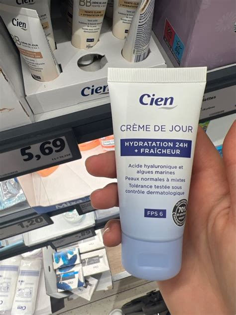 Cien Crème De Jour Hydratation 24h Fraîcheur Inci Beauty