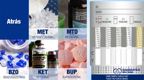 Prueba De Drogas Mediante Orina Formato Panel De 10 Sustancias ONE STEP