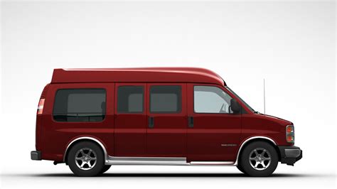 Artstation Gmc Savana Conversion Van 1997 Game Assets