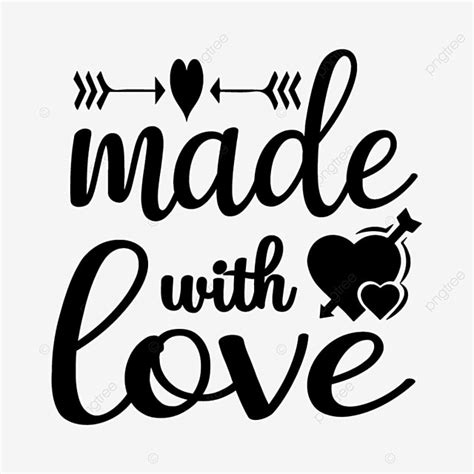 Made In Vector Hd Png Images Made With Love Heart Love Png Image For