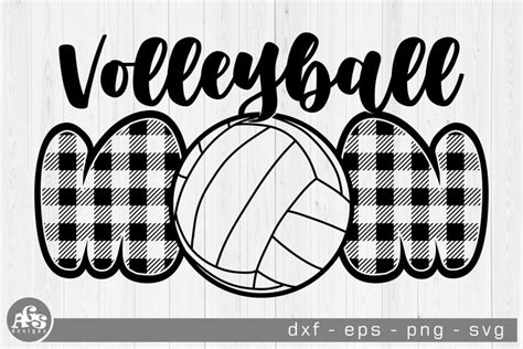 Volleyball Mom I Volleyball Svg Design