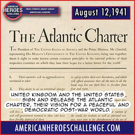 The Atlantic Charter - American Heroes Challenge