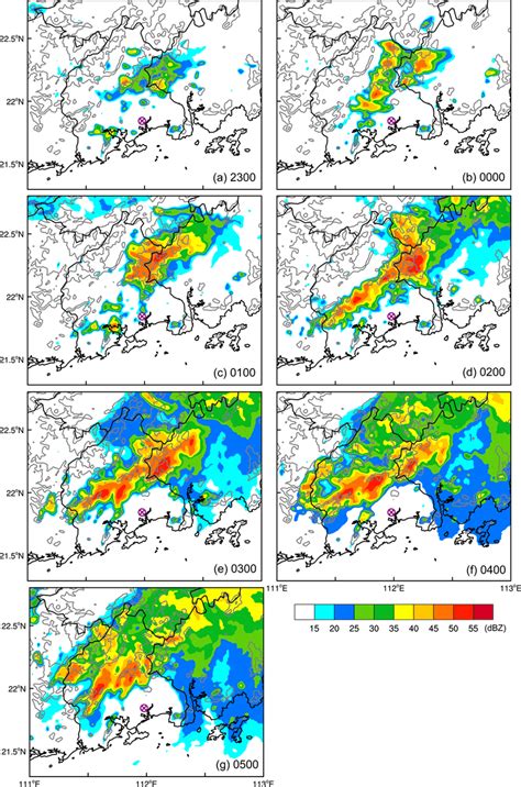 Composite Radar Reflectivity Dbz Observed By Yangjiangs Radar