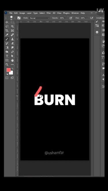 Usham Graphics On Instagram Easy Fire Text Effect In Photoshop