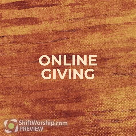 Online Giving Easter Brush Shift Worship