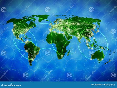 Global Interaction Stock Photo Image 47025996