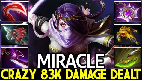 Miracle [templar Assassin] Crazy 83k Damage Dealt Hard Game Dota 2 Youtube