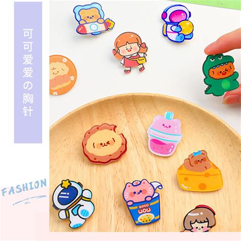 Jual Pin Peniti Bros Mini Karakter Lucu Aksesoris Fashion Peniti Bros