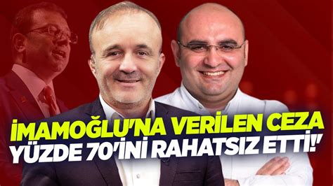 Ertan Aksoy Ekrem İmamoğlu na Verilen Ceza Toplumun Yüzde 70 ini