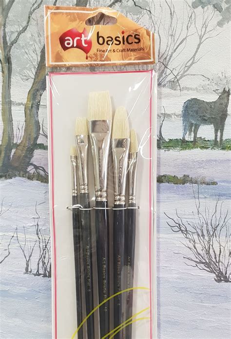 Bristle Brush Set 5pc The Artists Shed