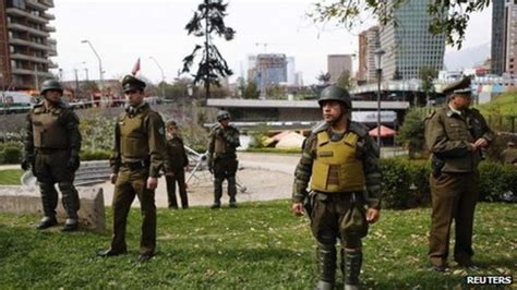 Chile Condemns Cowardly Bomb Attack In Santiago Bbc News