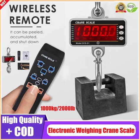 ⭐️【high Quality In Stock】⭐digital Crane Scale 1000kg 2000lb Industrial