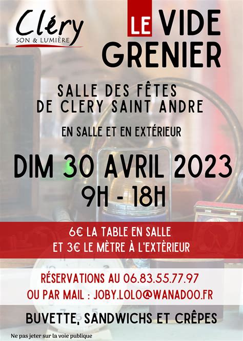 Vide Grenier Dimanche Avril Espace Loire H H