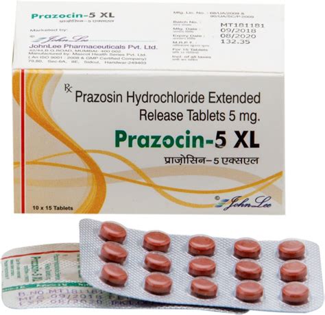 Prazosin Hydrochloride 2 5 Mg 5 Mg Tablets Packaging Type Blister Pack Id 20384984530