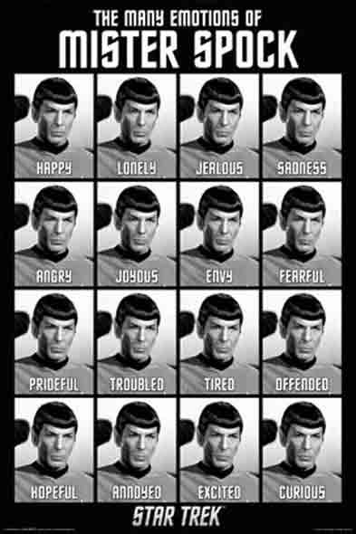 Star Trek Spock Emotions - Athena Posters