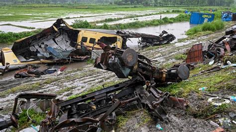 In Photos Train Services Restored At Accident Site In West Bengals